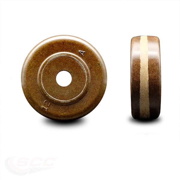 SCC - 3" High Temp Phenolic Wheel Only - 1/2" Bore - 400 lbs Capacity